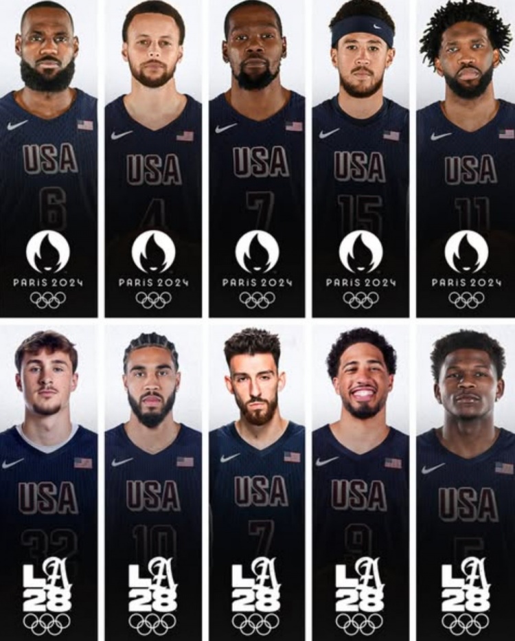 无詹杜库！美媒晒2028奥运潜在首发 2024先发五将集体出局