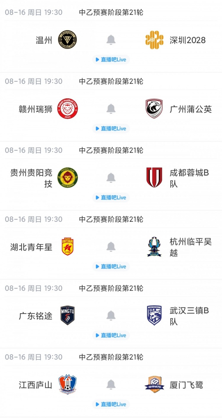 中乙北区争冠组出炉 泰山B队山西大连可为海港B队提前晋级 中乙北区争冠组出炉 泰山B队山西大连可为海港B队提前晋级