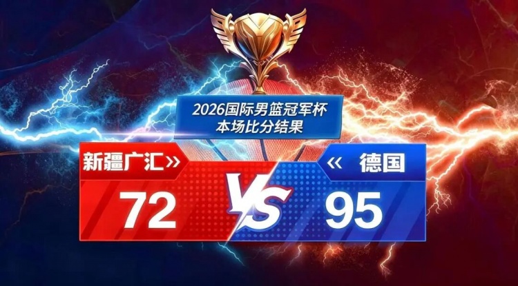 2026国际男篮俱乐部冠军杯第二比赛日广汇能源不敌德国纽伦堡猎鹰