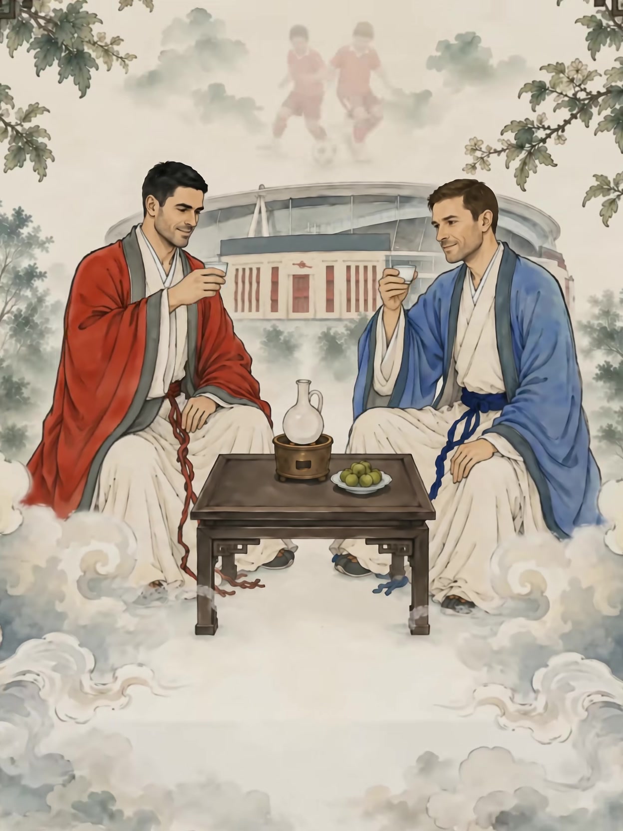 英超官方晒阿森纳vs切尔西海报：青梅再相见，煮酒论英雄